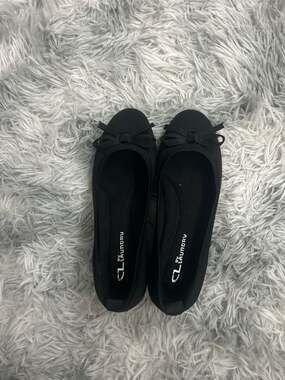 CL by Laundry Women's Bail Knit Wedge Ballet Flats with Bow (6.5 W) NWOT